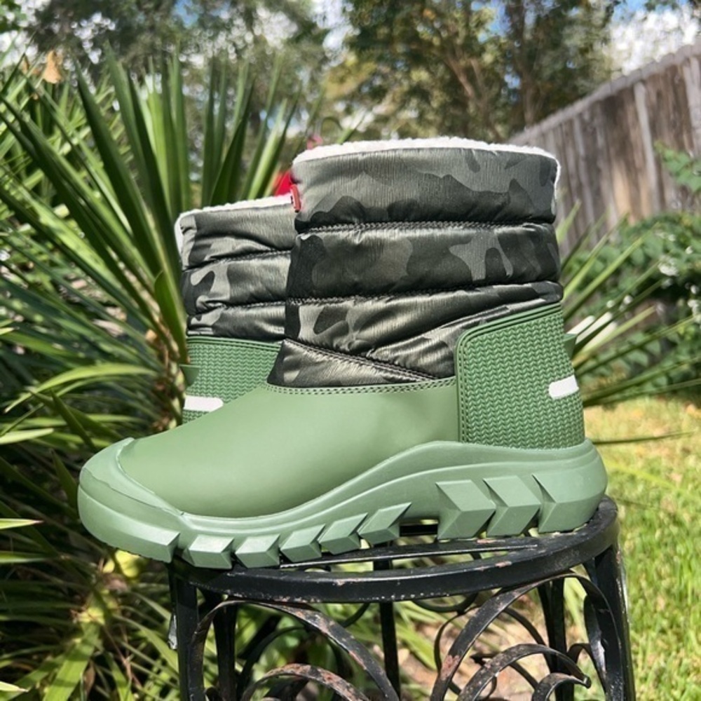 New ▶️ Hunter ◀️ Kids Intrepid Reflective Camo Snow Boot Boys 4 Girls 5